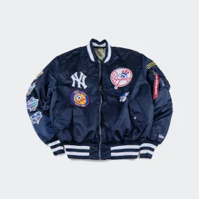 Alpha Industries x New Era New York Yankees MA-1 Bomber Jacket Navy