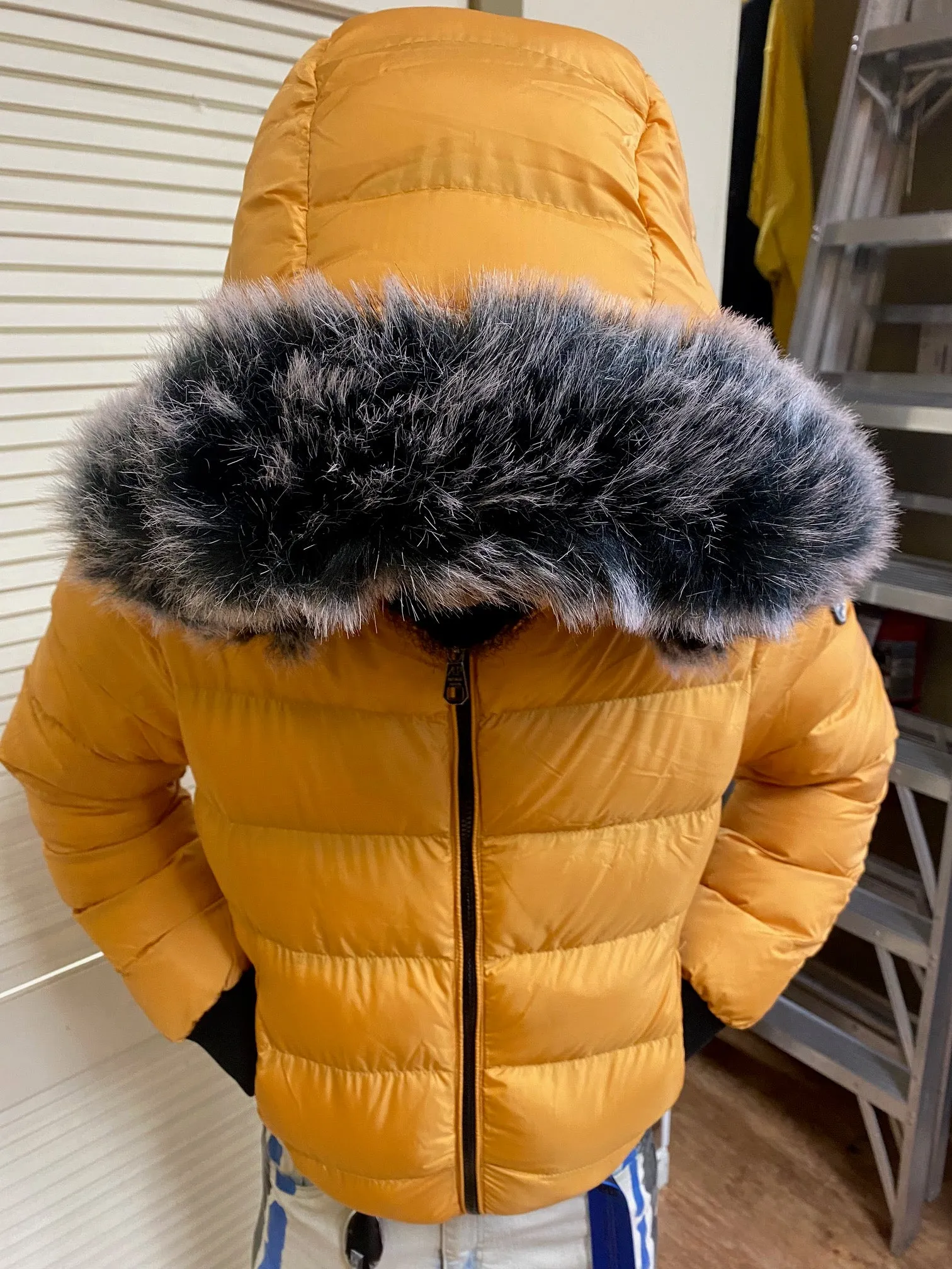 Avenue Paris - Men's Puffer Jacket - Yellow