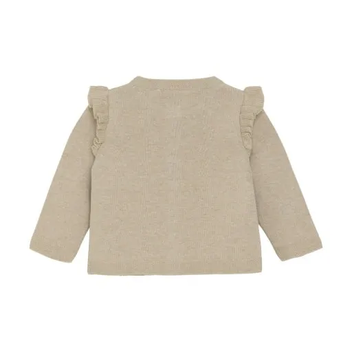 Baby CARDIGAN: BEIGE MELANGE