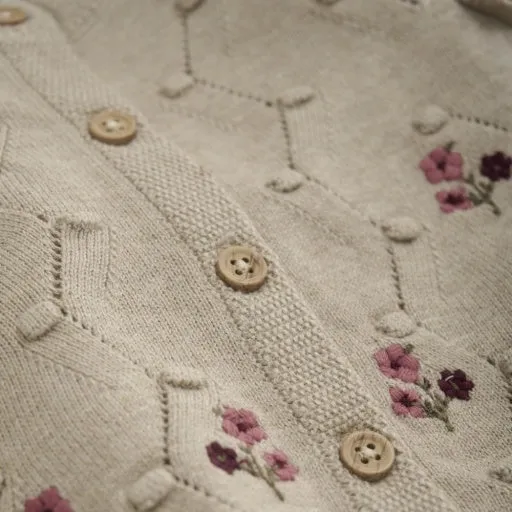 Baby CARDIGAN: BEIGE MELANGE