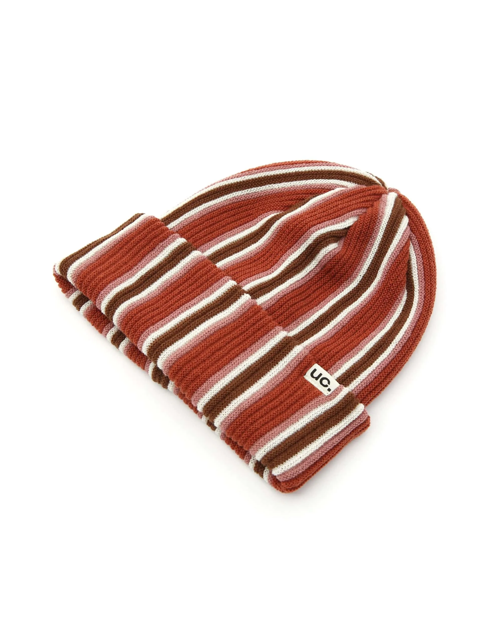 BEANIE / VERTICAL STRIPE / BRICK