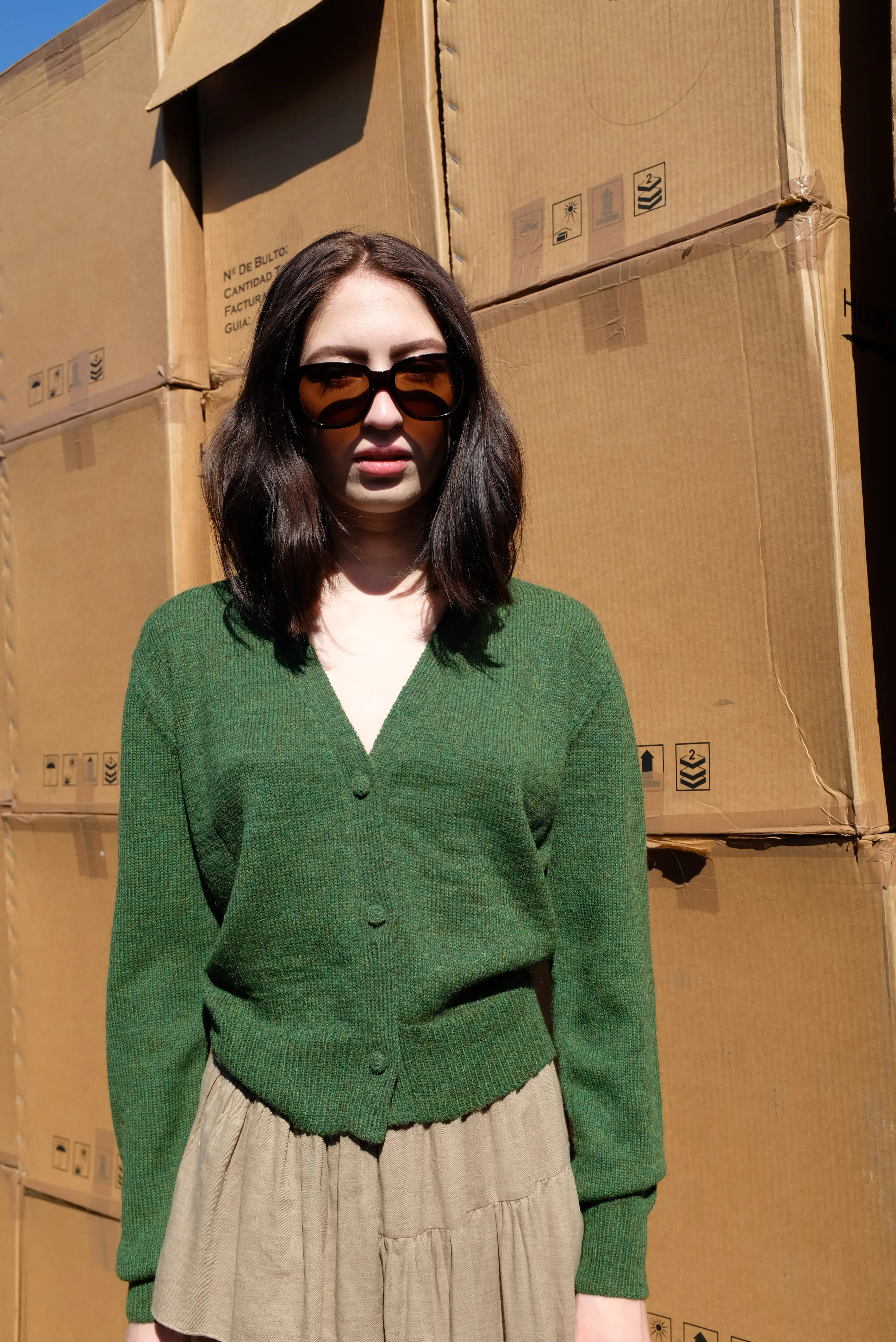 Beklina Alpaca Cardigan Sweater Fauna