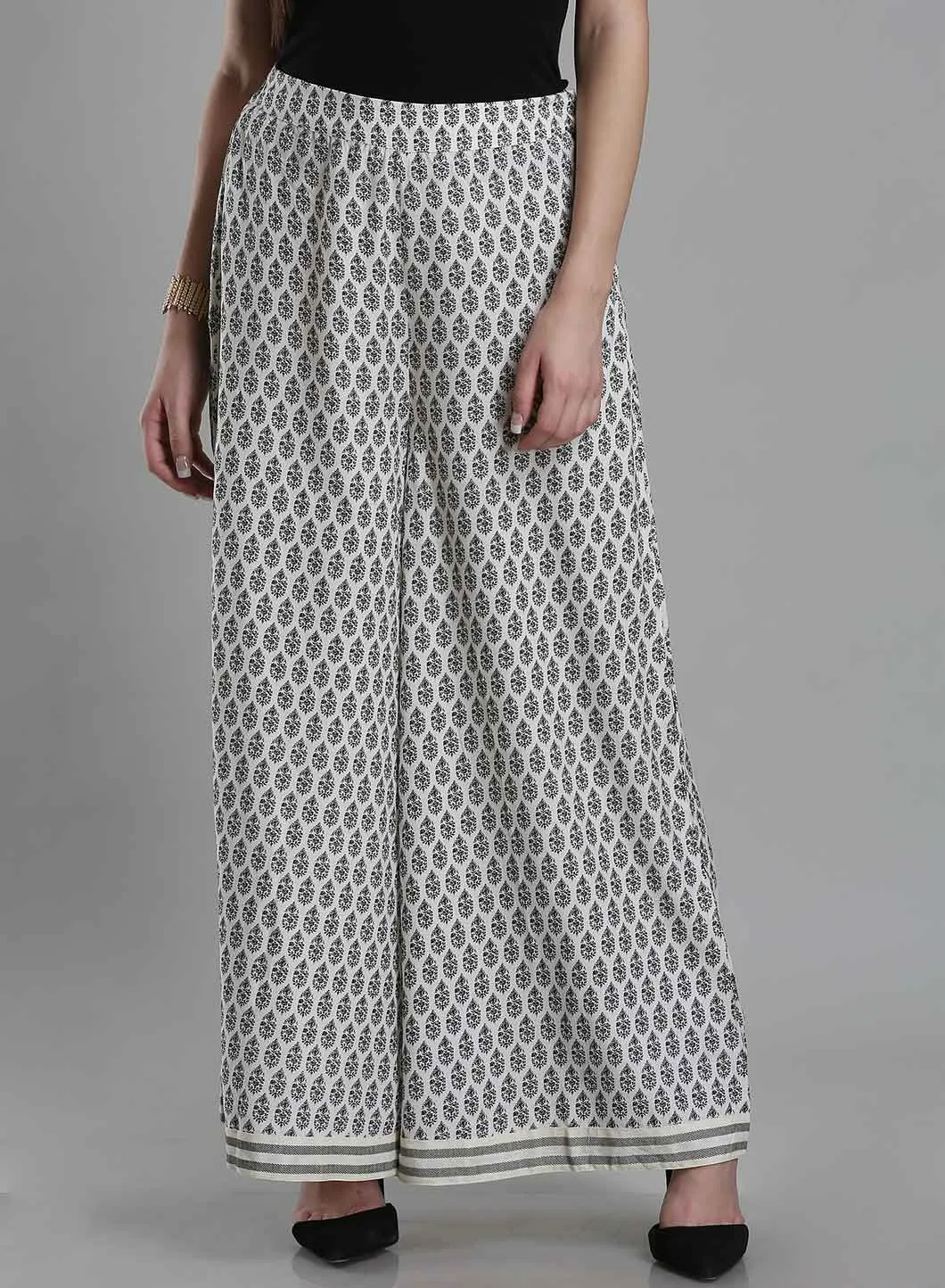 Black & White Printed Culottes