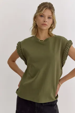 Braided Sleeves Top