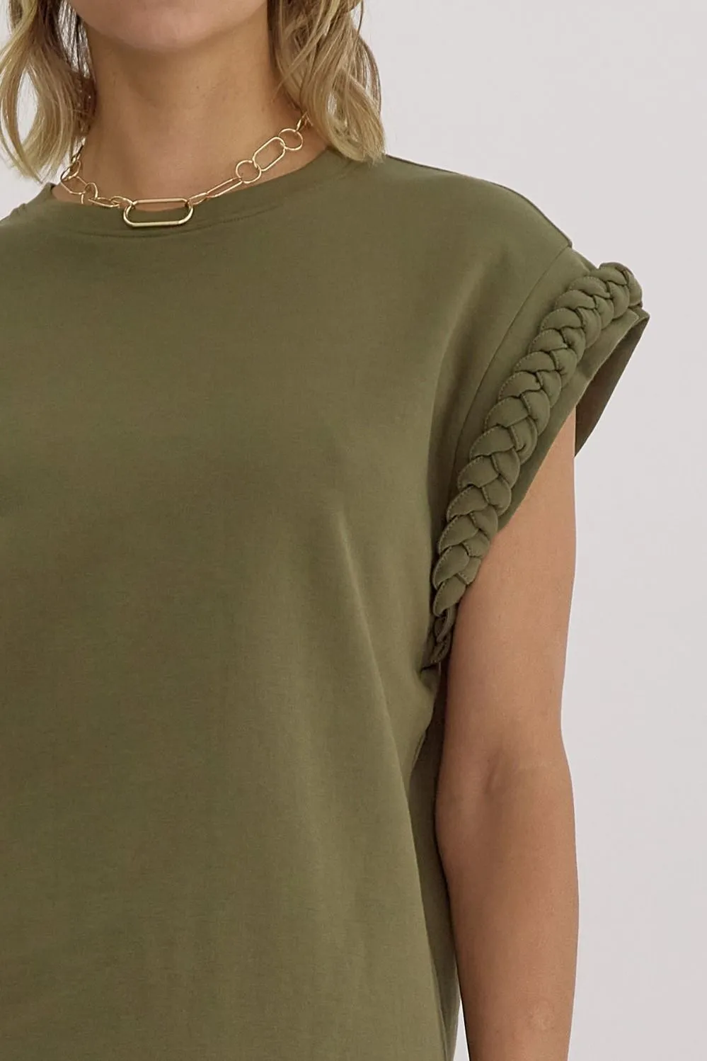 Braided Sleeves Top