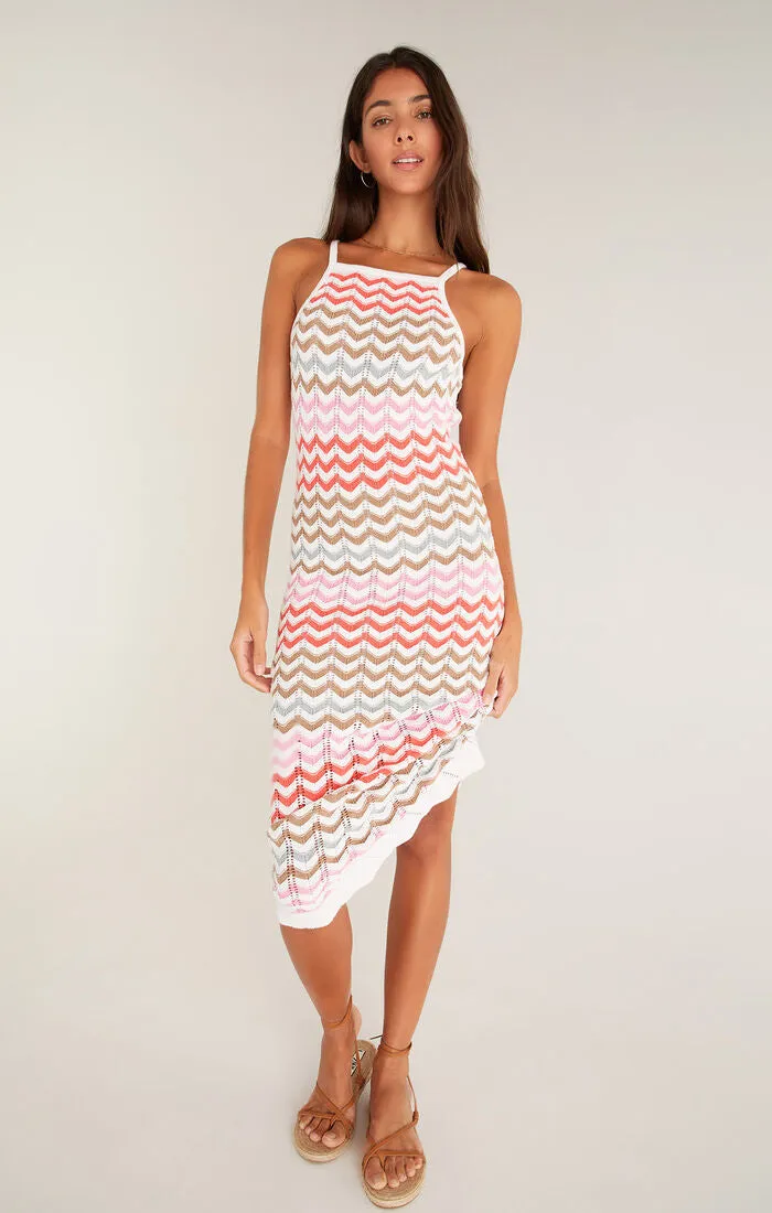 Camille Stripe Crochet Dress