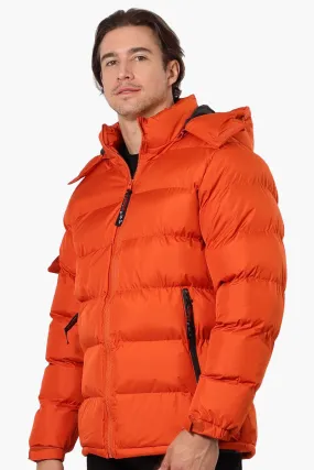 Canada Weather Gear Zip Pocket Bubble Bomber Jacket - Orange