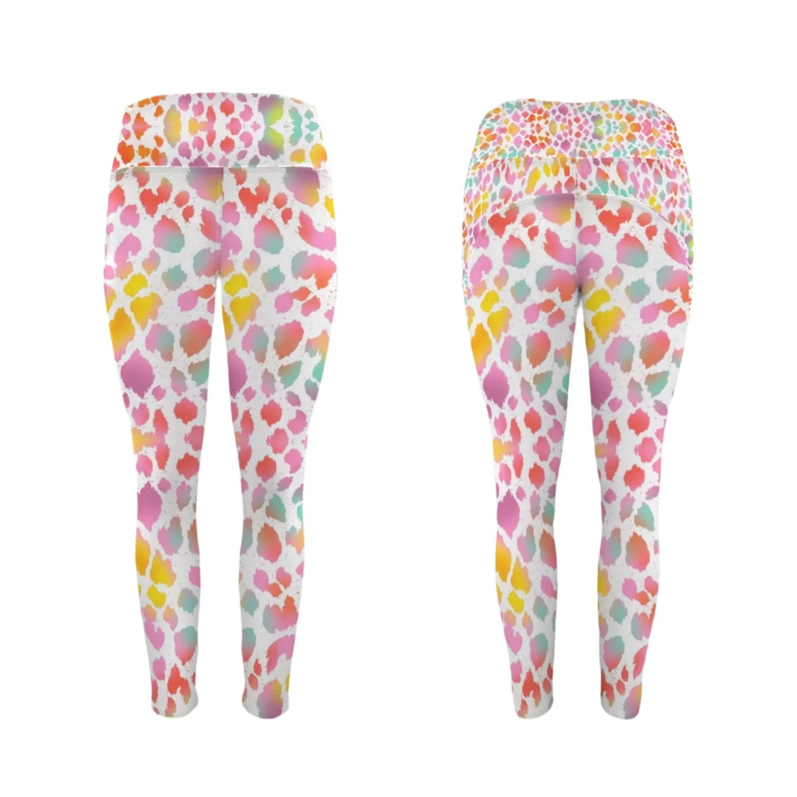 Candy Leopard Leggings with Pockets up to 5 XL (FWS)