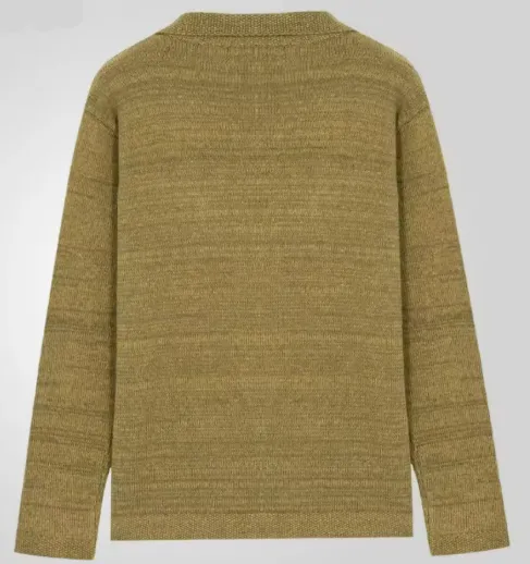 Classic Men's Wool Cardigan Jacket with Chest Pockets