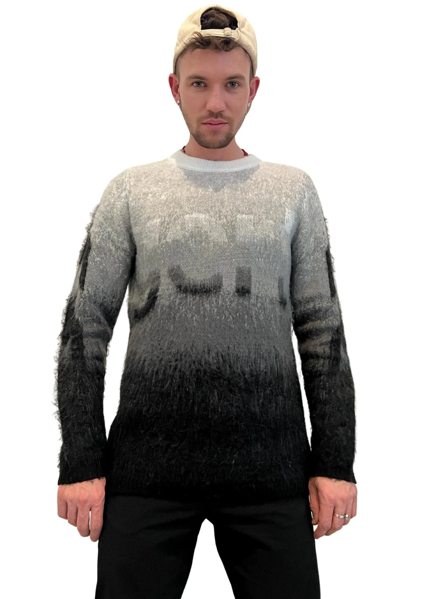 Crew Neck Ombre Sweater