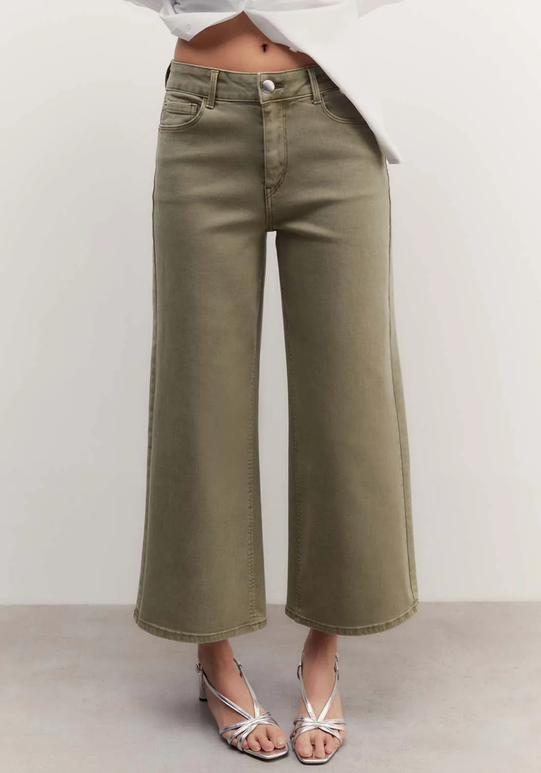 Culotte jeans - Khaki
