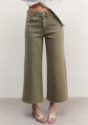 Culotte jeans - Khaki