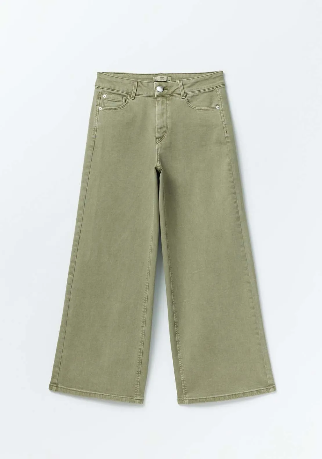 Culotte jeans - Khaki