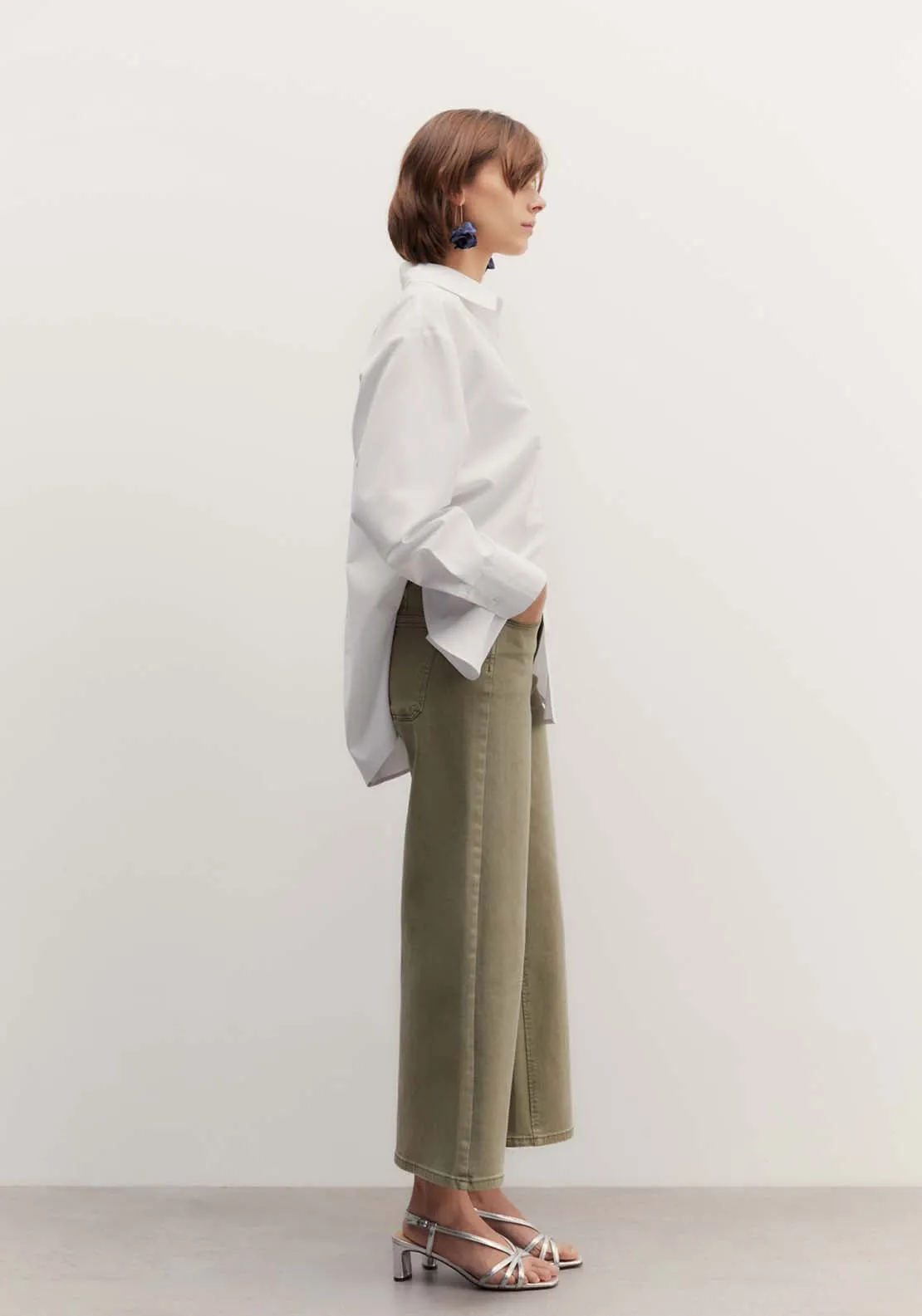 Culotte jeans - Khaki