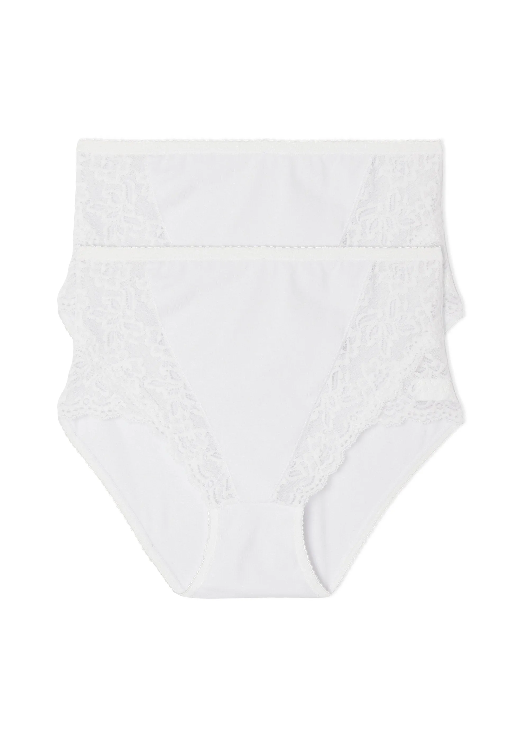 Culottes couvrantes dentelle - lot de 2