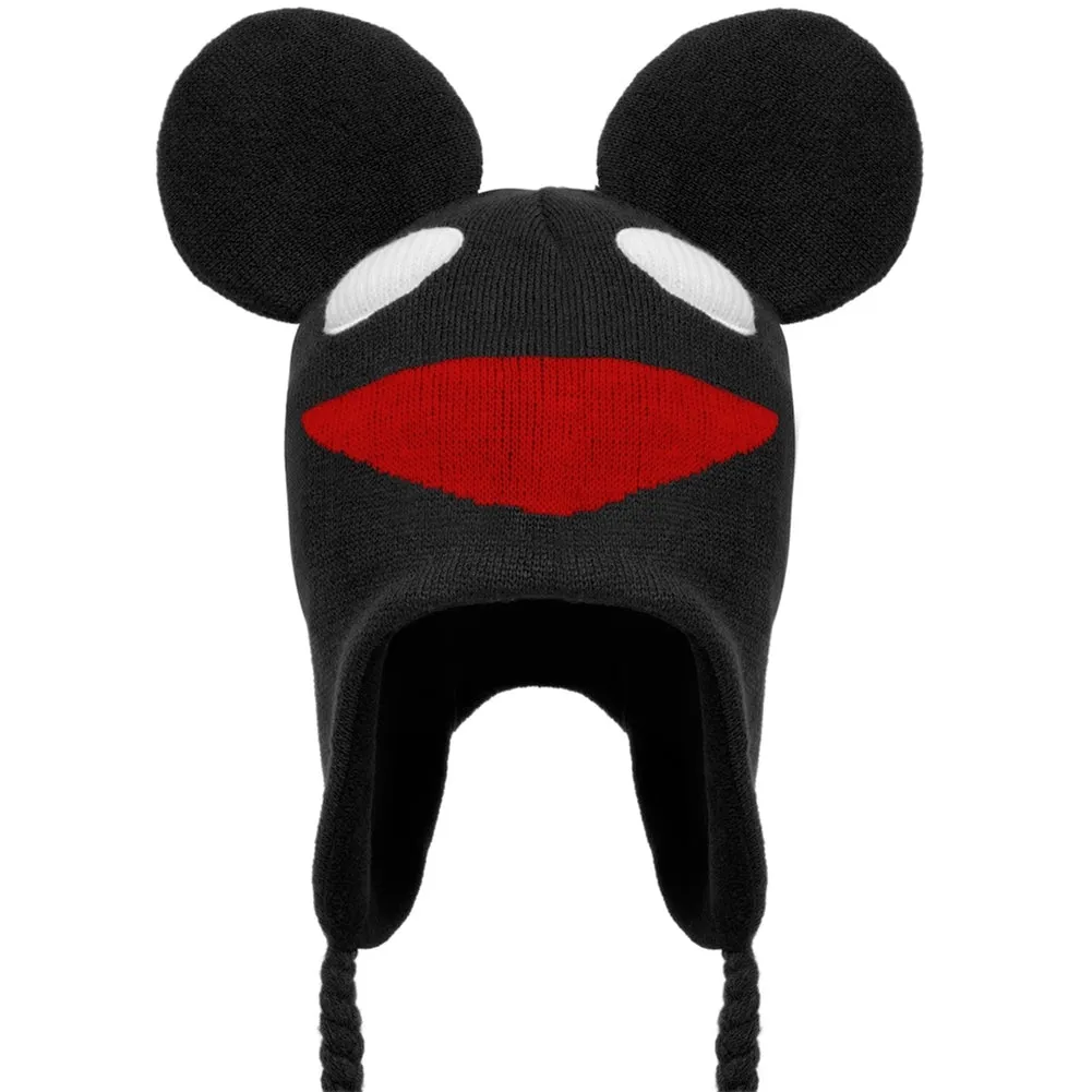 deadmau5 - Logo Black Peruvian Knit Hat