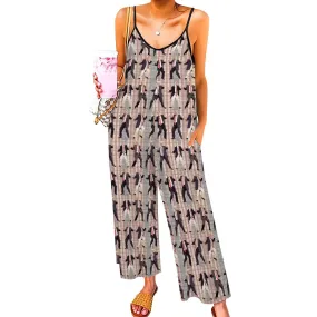 Donald Trump Themed Casual Jumpsuits for Women, MAGA Jumpsuit