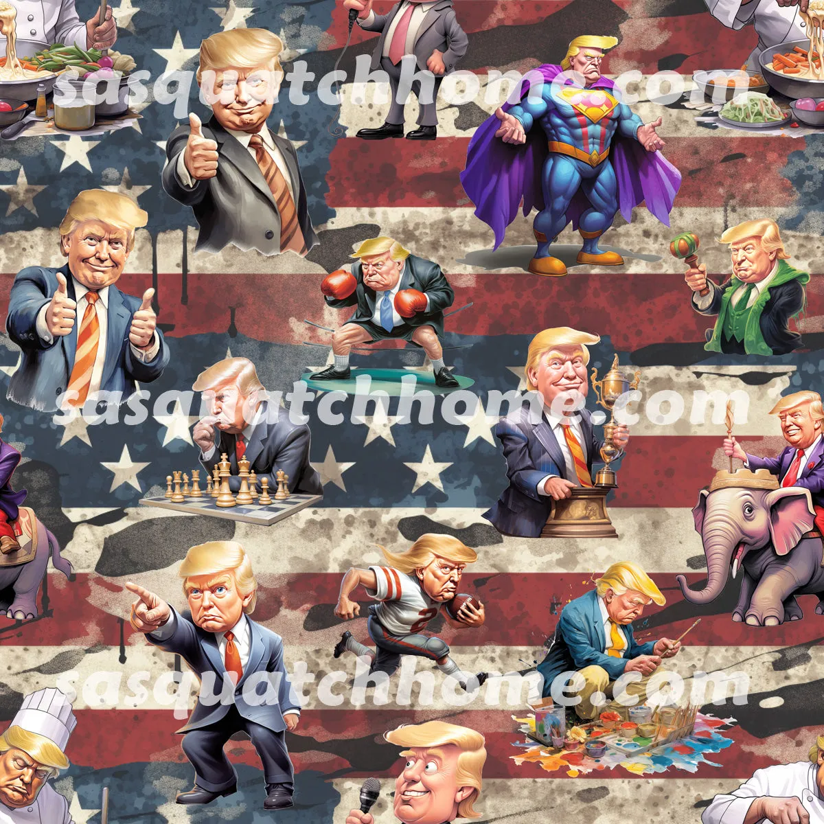 Donald Trump Themed Casual Jumpsuits for Women, MAGA Jumpsuit
