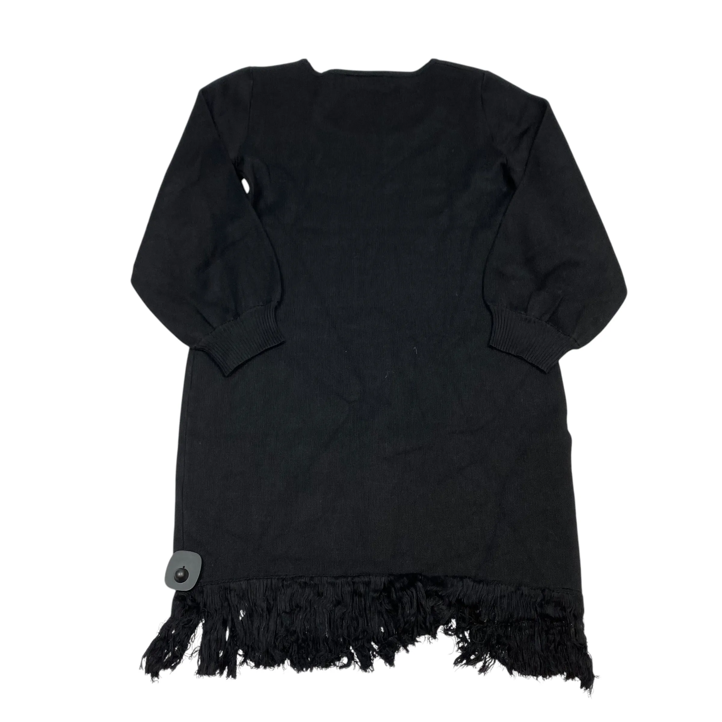 Dress Sweater By Nina Leonard In Black, Size: L