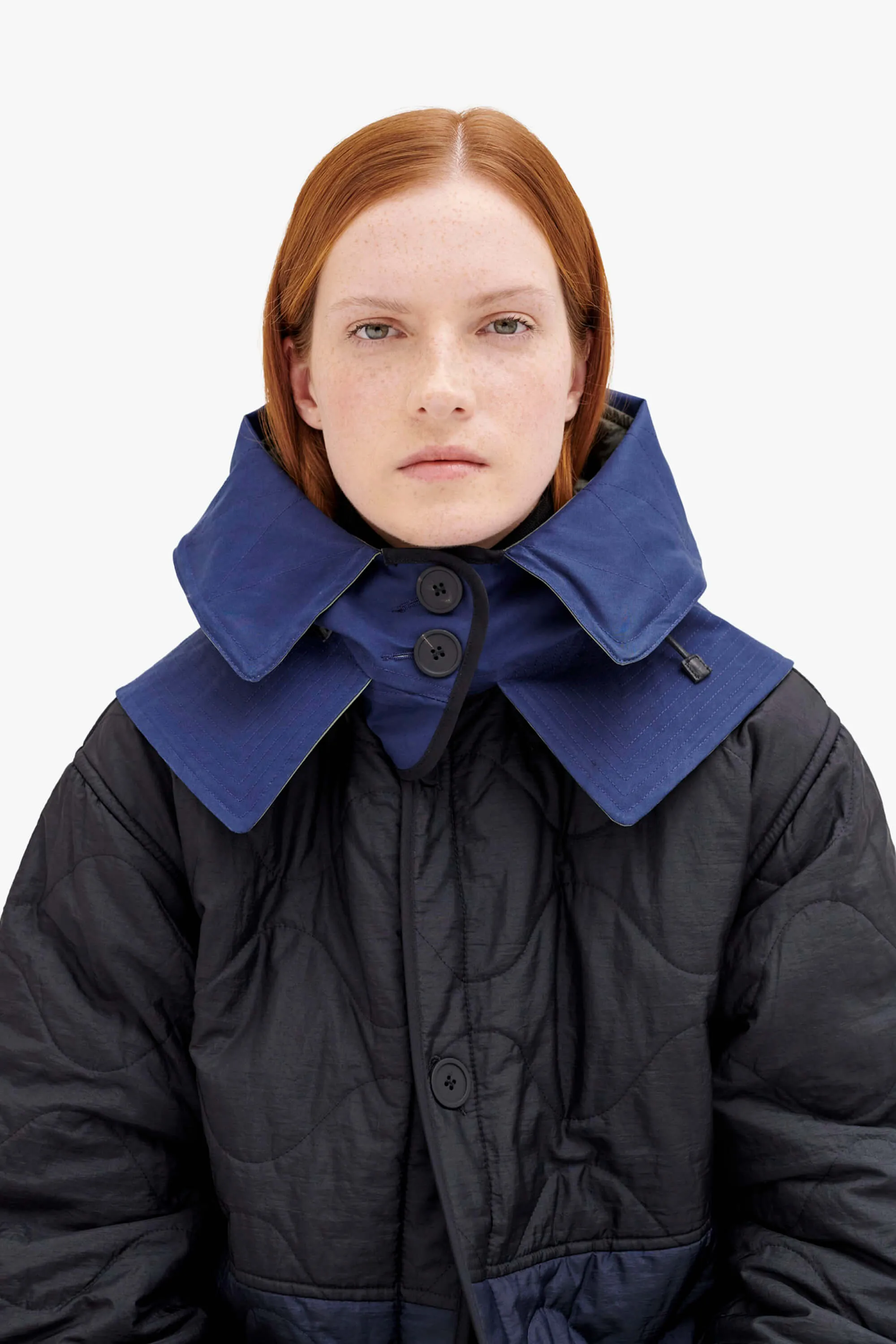 Elements Rain Quilt Hood - Bright Navy