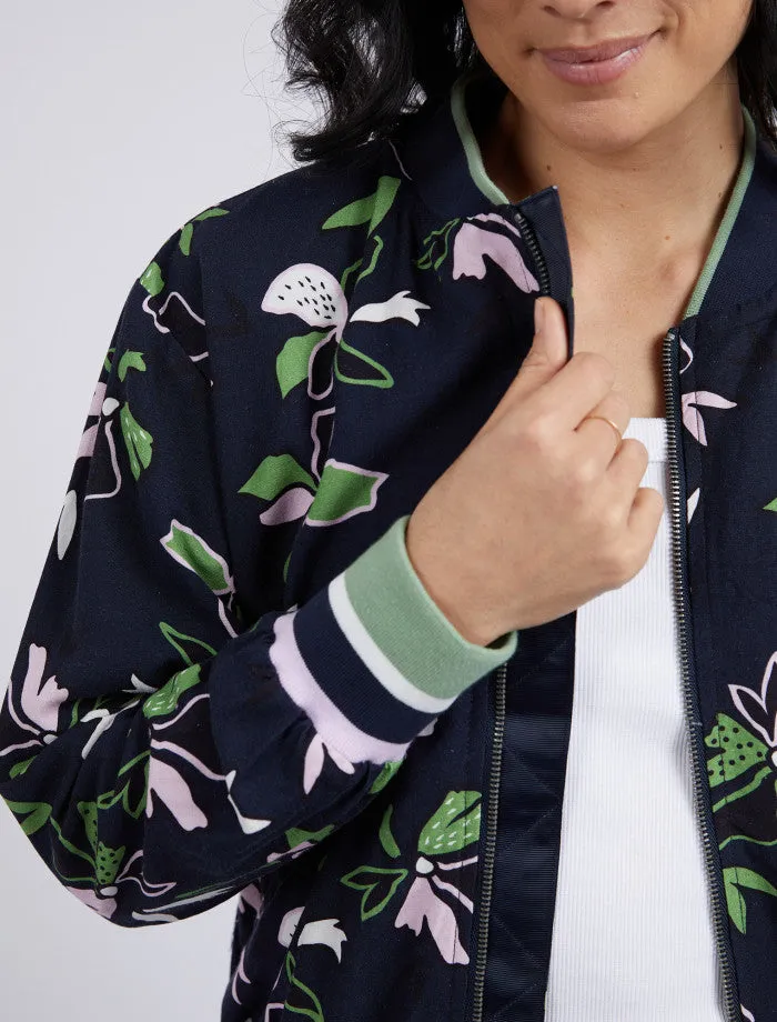 Elm Idyll Floral Bomber Jacket
