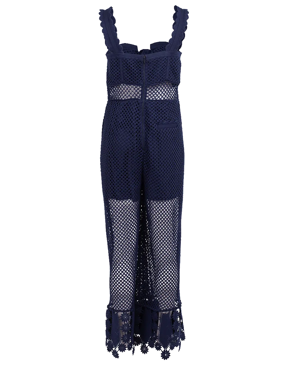 Fishnet Crochet Lace Jumpsuit