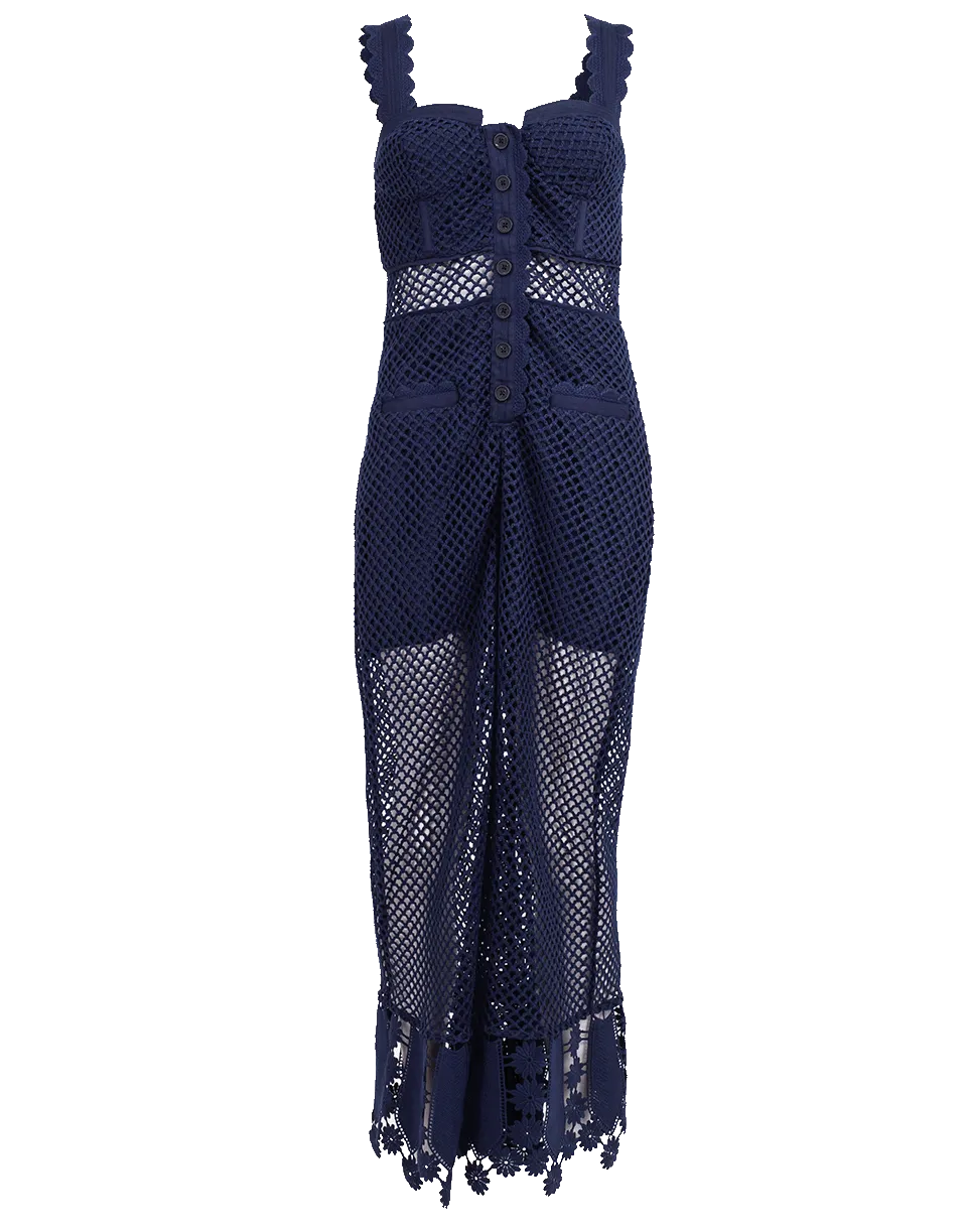 Fishnet Crochet Lace Jumpsuit