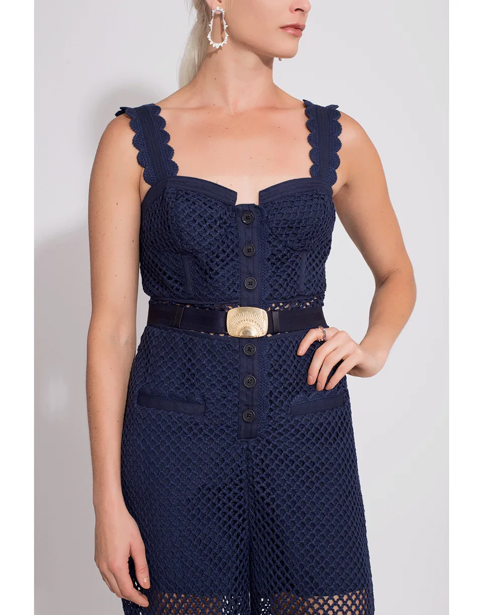 Fishnet Crochet Lace Jumpsuit
