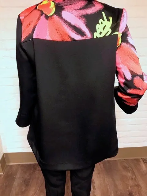 Floral Button Jacket