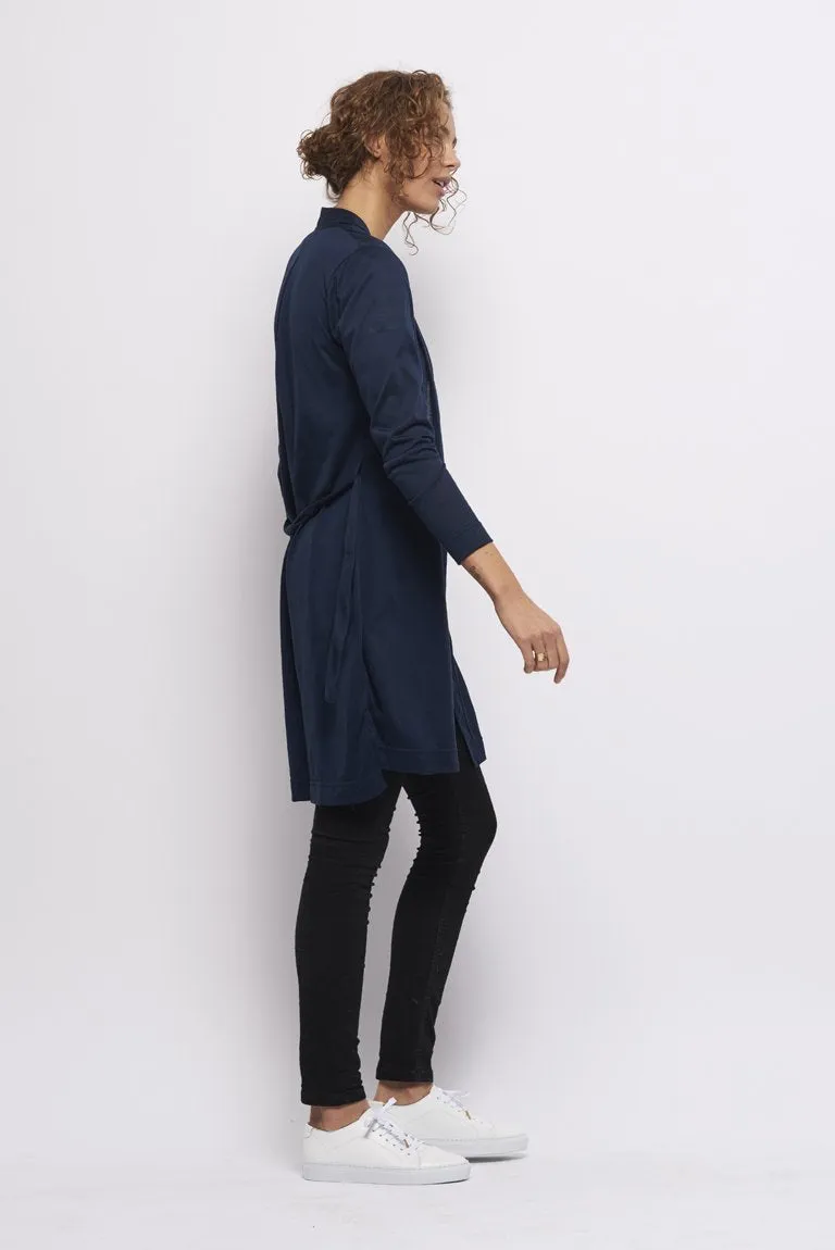 Froks Wrap Jersey Cardigan / Navy