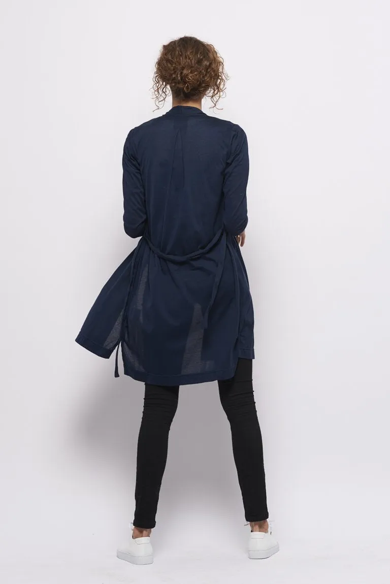 Froks Wrap Jersey Cardigan / Navy