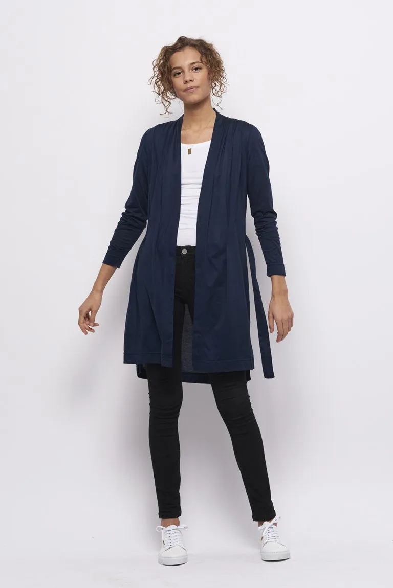 Froks Wrap Jersey Cardigan / Navy