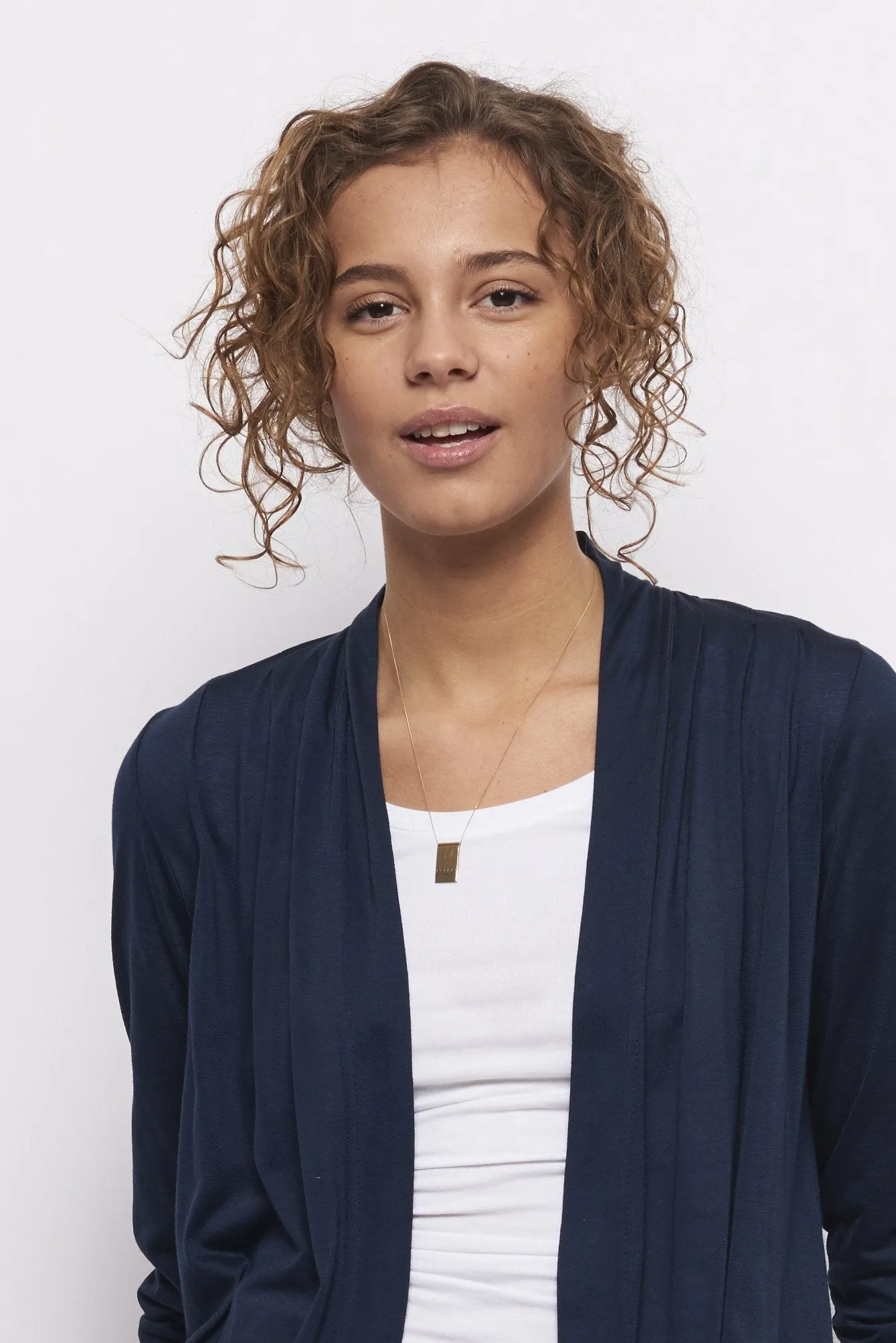 Froks Wrap Jersey Cardigan / Navy