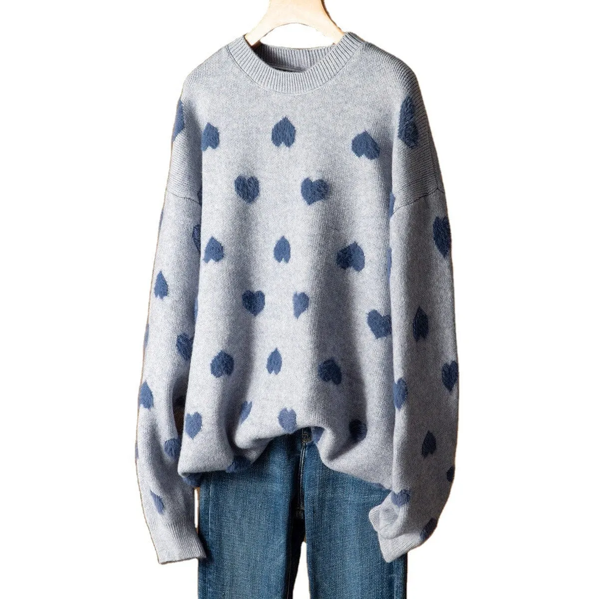Fuzzy Hearts Jumper