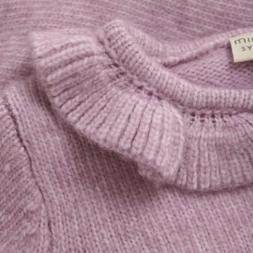 Girls LS Knit CARDIGAN: ORCHID HAZE