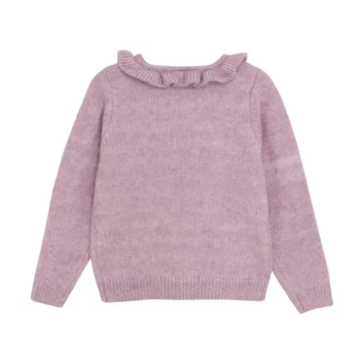 Girls LS Knit CARDIGAN: ORCHID HAZE