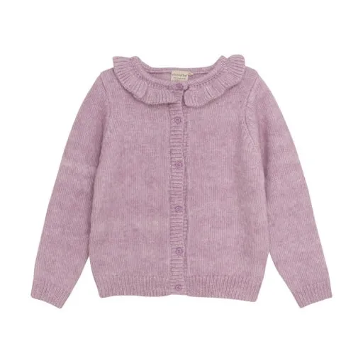 Girls LS Knit CARDIGAN: ORCHID HAZE