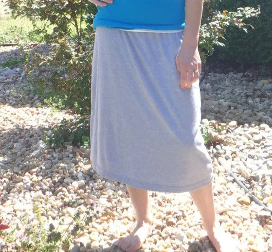 Girls/child Modest Knit Exercise Skort - Medium -Navy