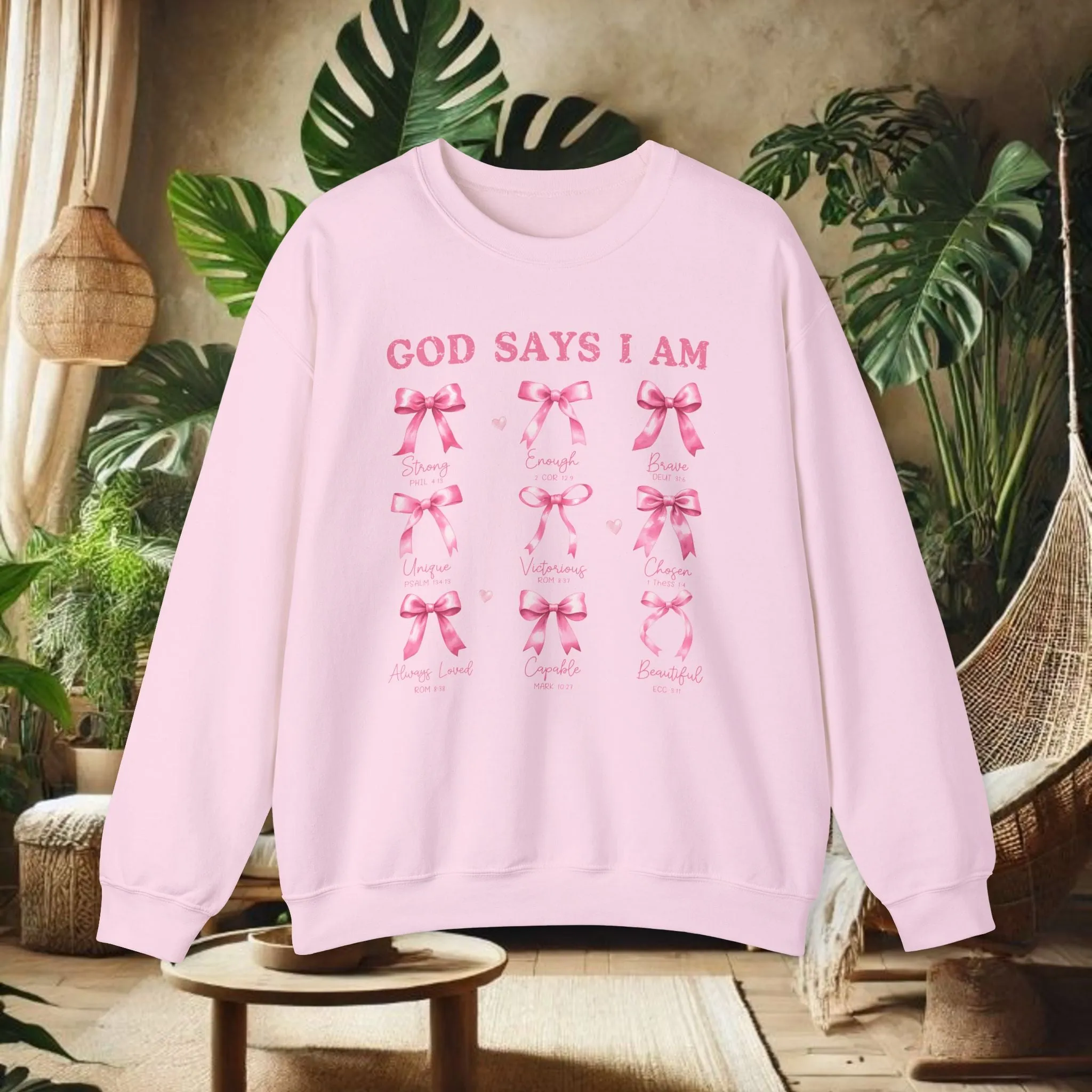 God Says I Am Crewneck Sweatshirt - Unisex