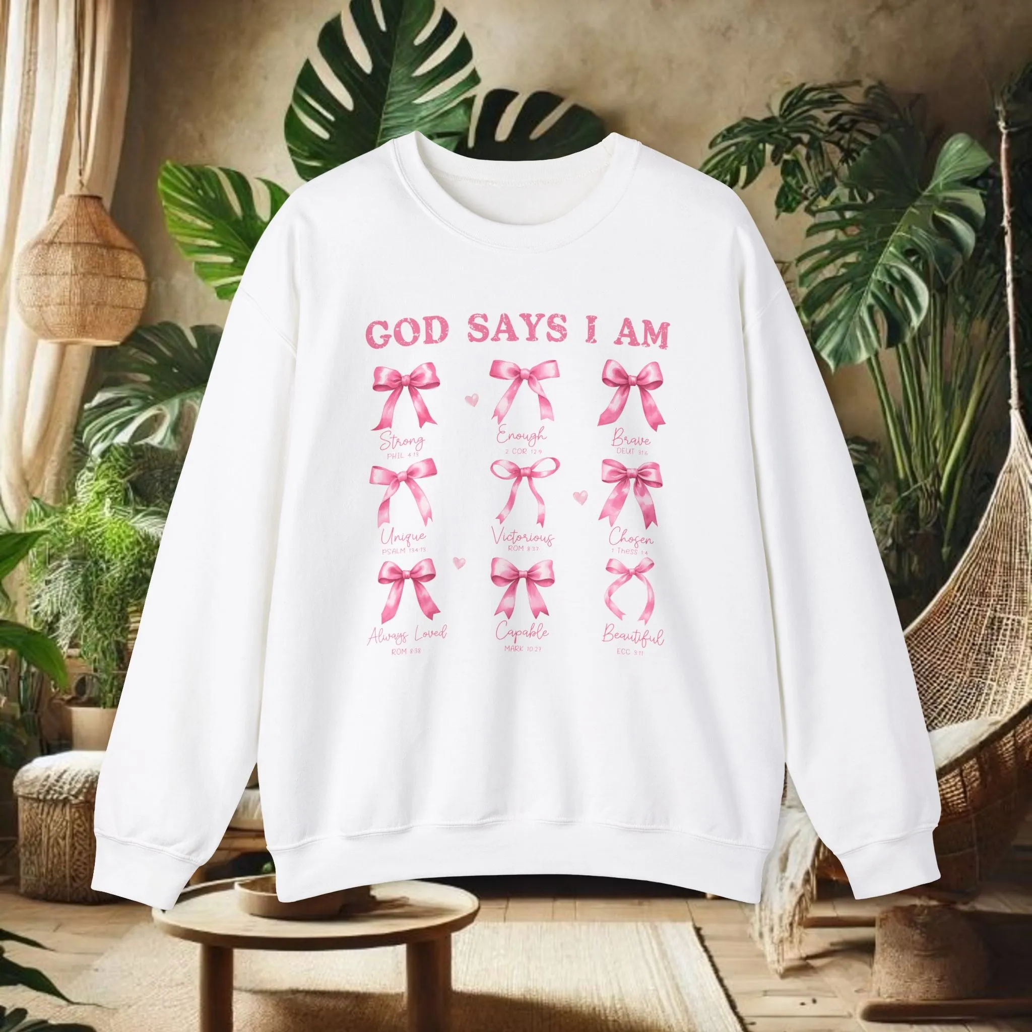 God Says I Am Crewneck Sweatshirt - Unisex