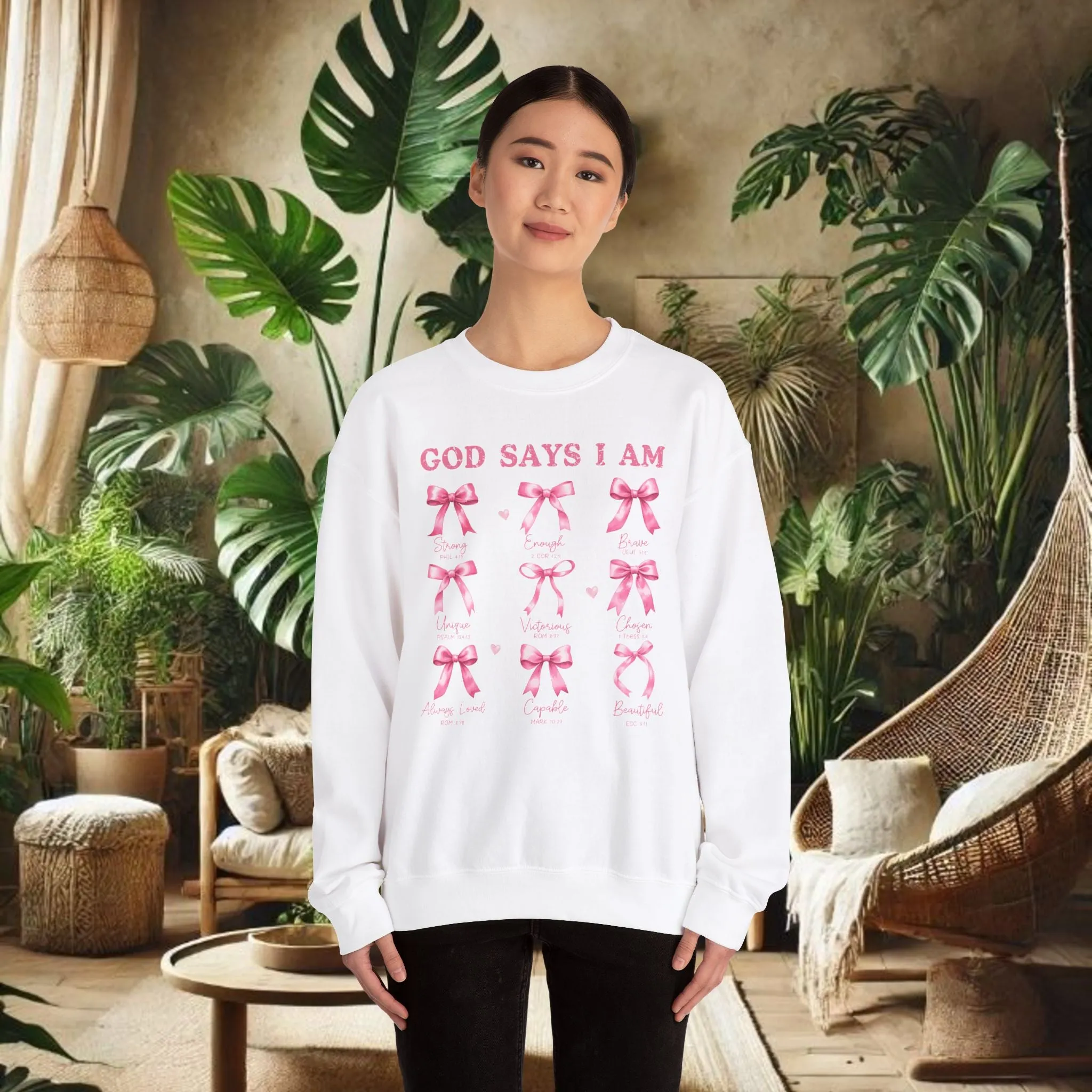God Says I Am Crewneck Sweatshirt - Unisex