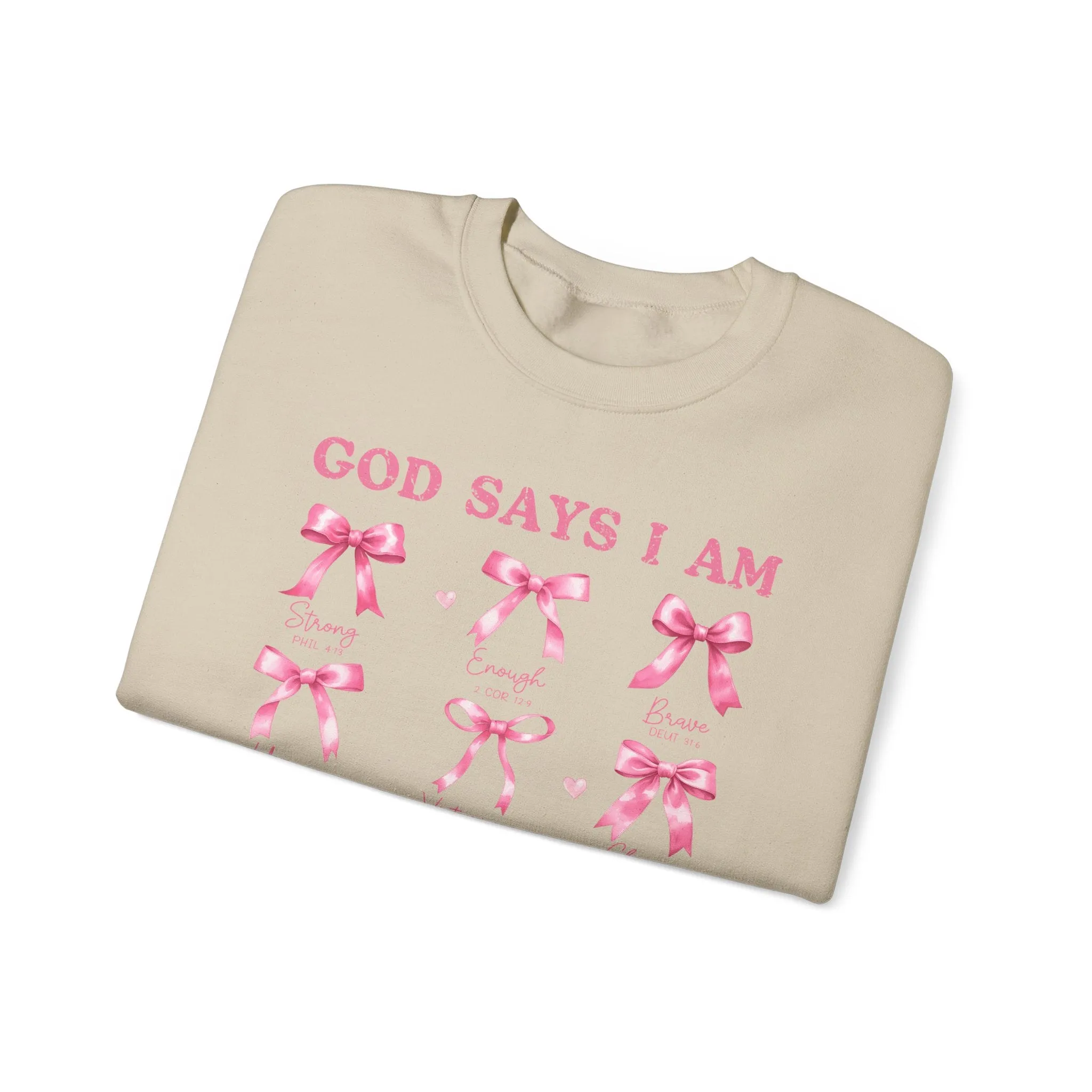 God Says I Am Crewneck Sweatshirt - Unisex