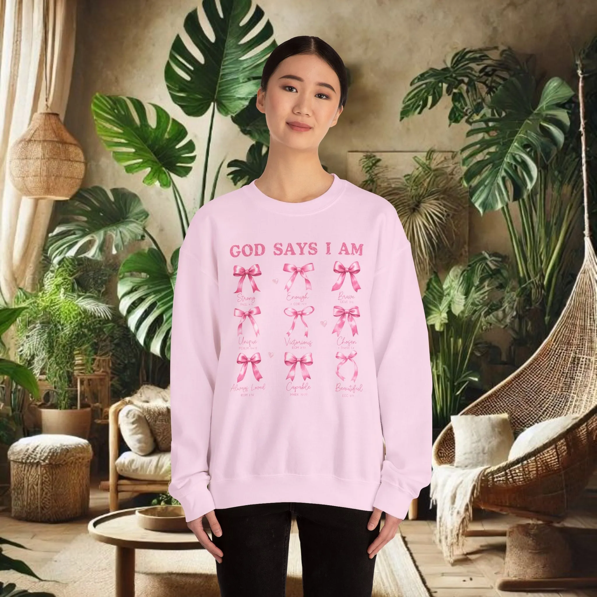 God Says I Am Crewneck Sweatshirt - Unisex
