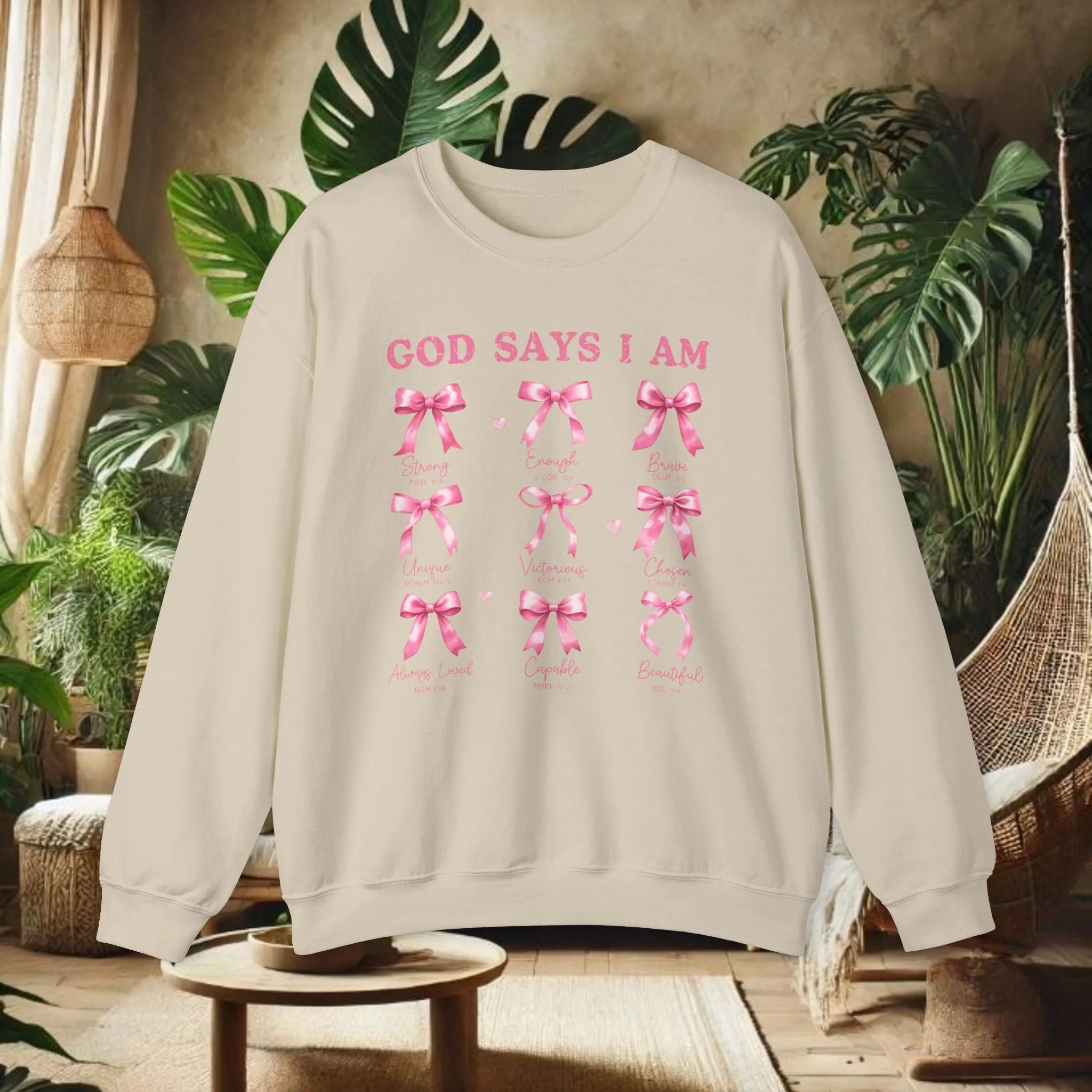 God Says I Am Crewneck Sweatshirt - Unisex
