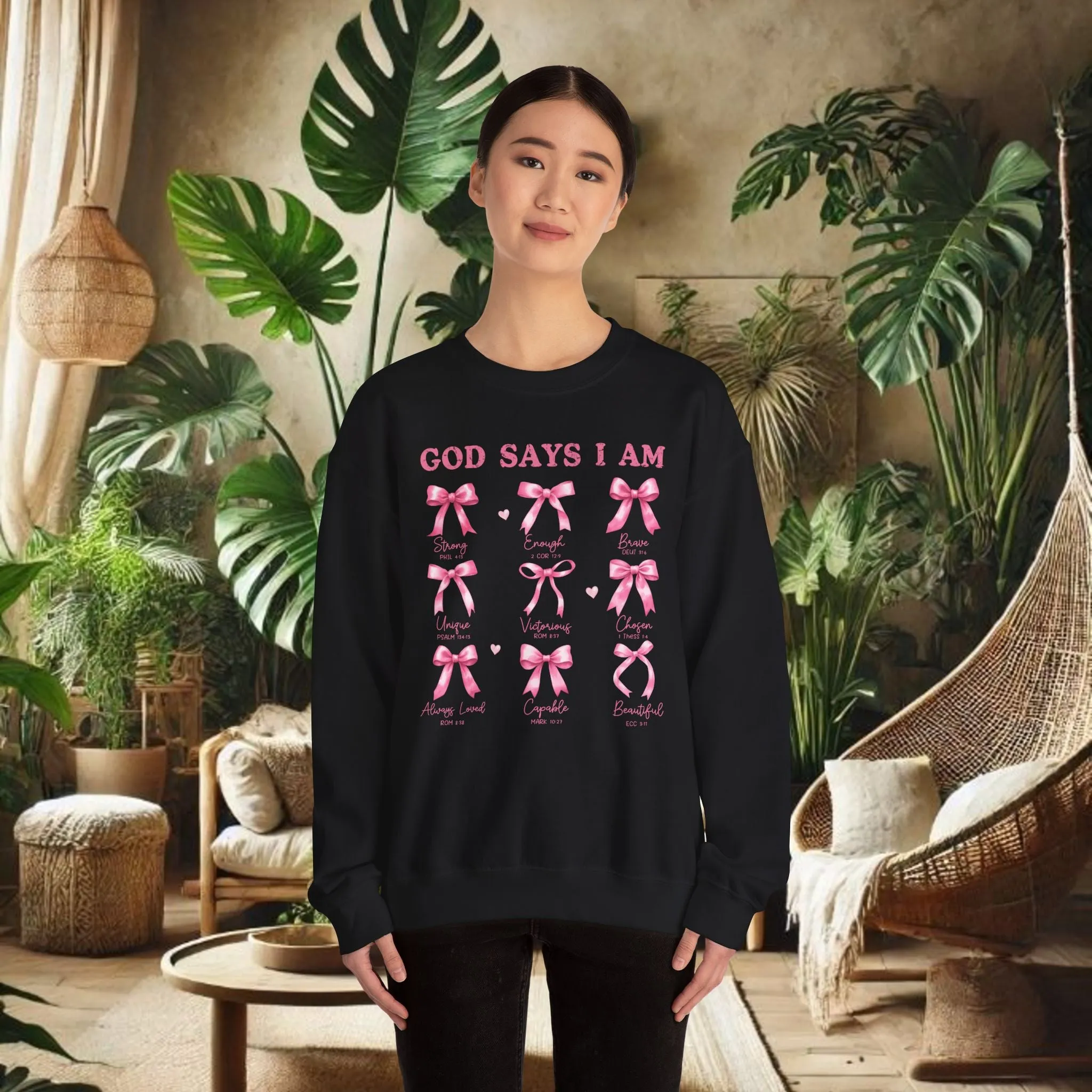 God Says I Am Crewneck Sweatshirt - Unisex