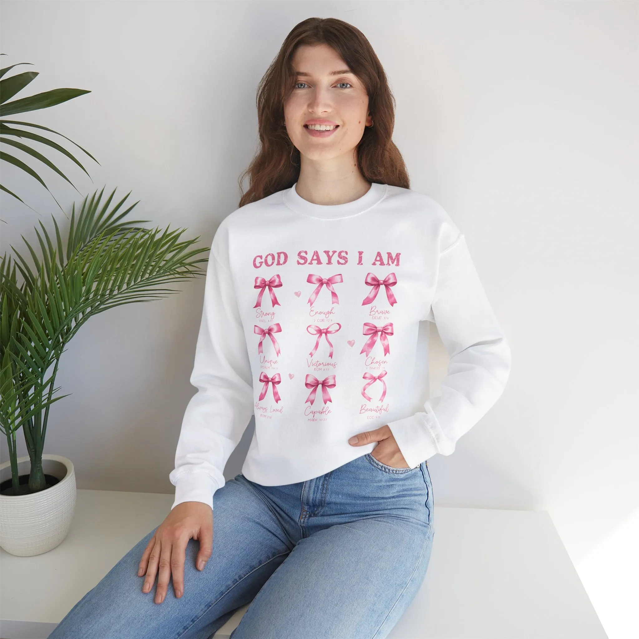 God Says I Am Crewneck Sweatshirt - Unisex
