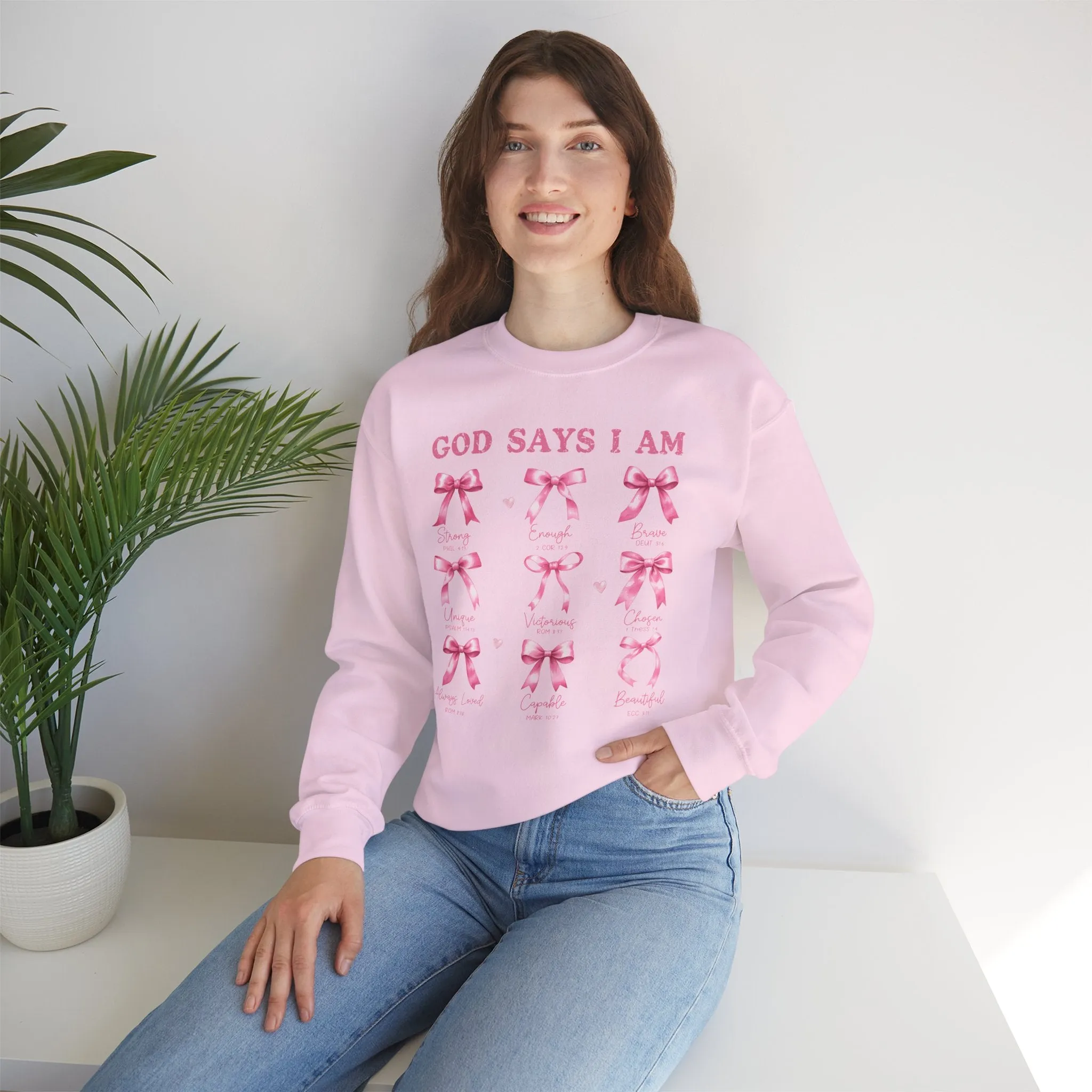 God Says I Am Crewneck Sweatshirt - Unisex