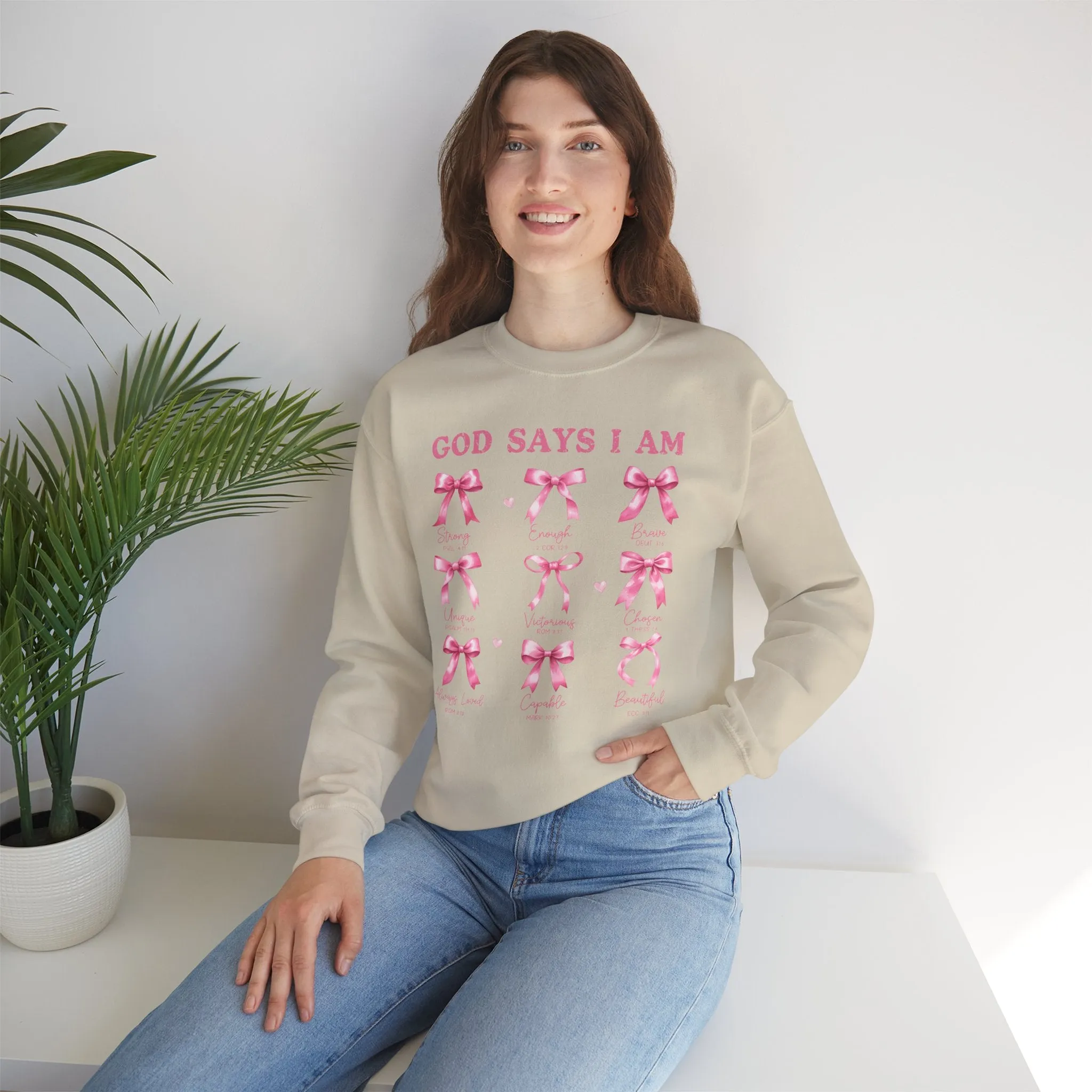 God Says I Am Crewneck Sweatshirt - Unisex