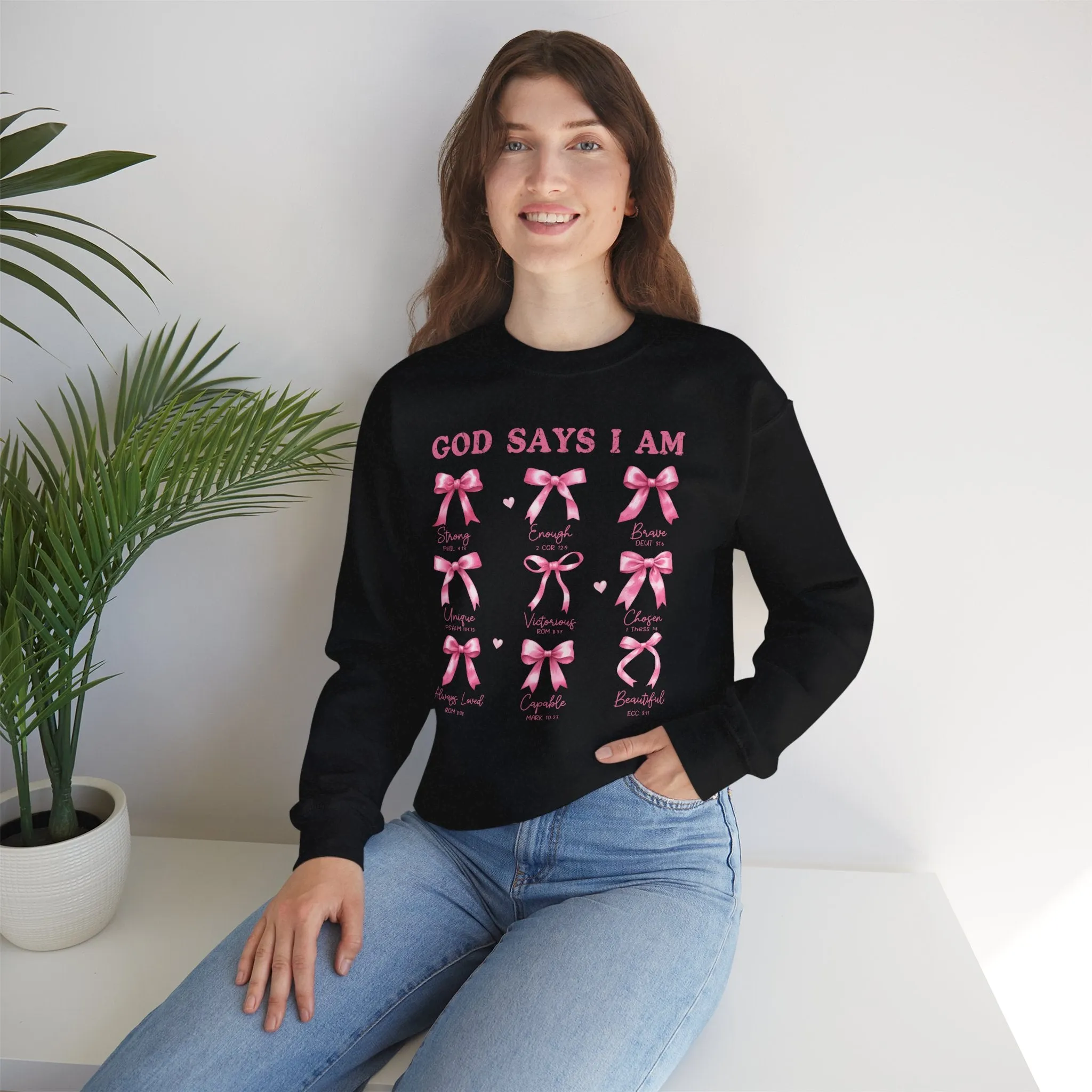 God Says I Am Crewneck Sweatshirt - Unisex