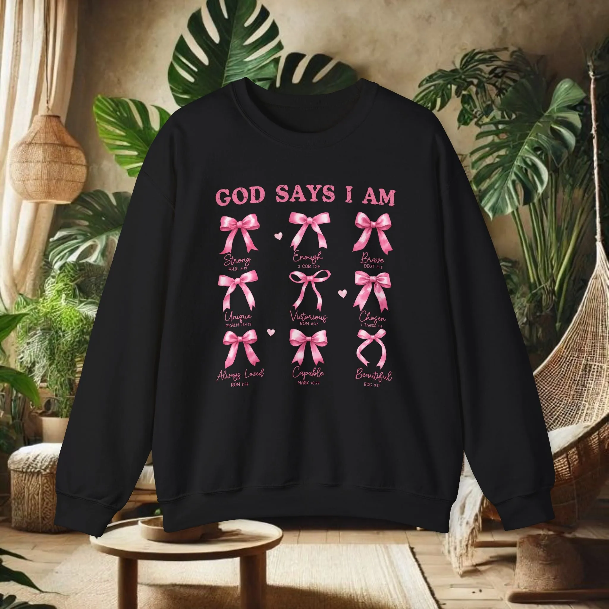 God Says I Am Crewneck Sweatshirt - Unisex